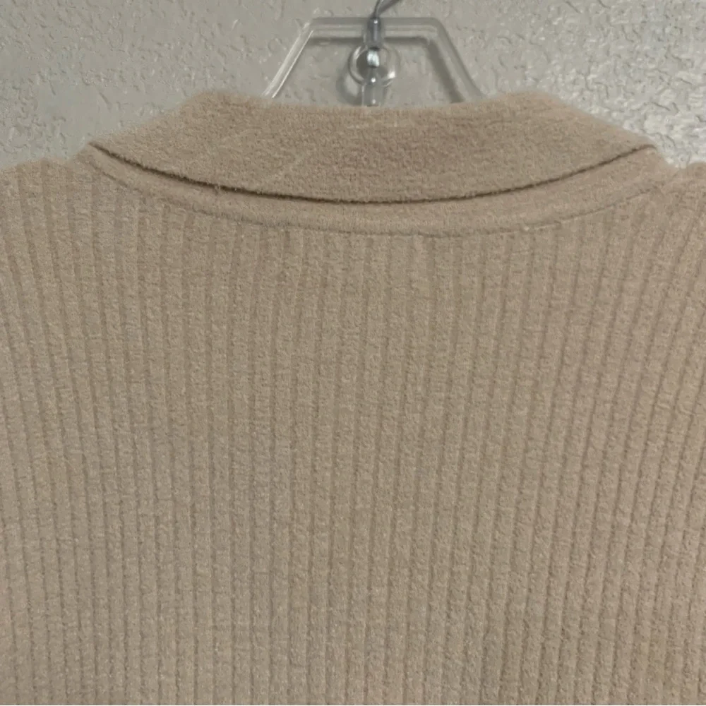 Barefoot Dreams Collared Cardigan Sweater Women 1X CozyChic Ultra Lite Ribbed - Picture 10 of 16